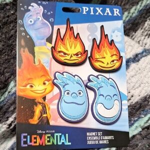 Pixar Elemental Magnet Set - Fire and Water Characters